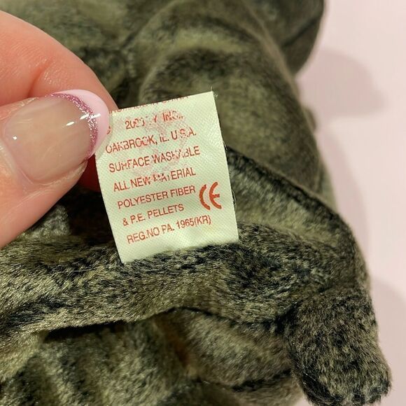 Trumpet the Elephant 2000 Ty Beanie Baby Excellent Used Condition 9” long Grey - Picture 7 of 7